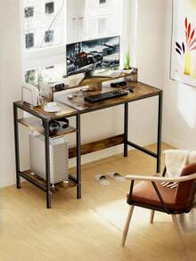 Computer Armoires & Hutches - Brown - View 2