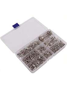 EstiloWalfront Paquete De 7 TamañOs Surtidos, 460 Piezas De Alfileres De , PequeñOs Plateados, Alfileres Grandes A Granel, Material De Acero Inoxidable A Granel Para RopaVersióN Mejorada - 1 - Ver 9