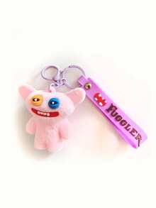 1个可爱植绒卡通牙齿怪兽钥匙扣，植绒卡通怪兽吊坠，趣味卡通背包吊坠，小饰品，包包挂饰，腕带钥匙扣，汽车钥匙扣，钥匙链挂绳，钥匙扣，钥匙圈，情侣钥匙扣，男孩钥匙扣，女孩钥匙扣，生日礼物，朋友礼物，节日礼物，活动纪念品，派对小礼品 - 彩色 - 查看 13