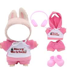 17cm Plush Doll Pendant With Interchangeable Outfit Set Including Hoodie, Headphones, Bag, And Shoes (Doll Not Included) - 17cm Doll Accessories - View 18