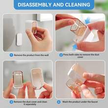 Soporte para cepillo de dientes de baño [Diseño innovador de ranura única] Soporte para cepillo de dientes montado en la pared con tapa, adecuado para el cuarto de baño, almacenamiento y organización de un solo cepillo de dientes, adecuado para el hogar y los viajes - gris translúcido - Ver 7