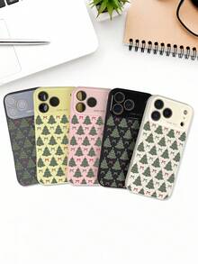 Festliche Handyhülle mit Weihnachtsbaum- und roter Schleifenmuster – Winterliche Ästhetik, Schutzhülle und robustes Zubehör, kompatibel mit iphone17 promax/17 pro/17/Air/16promax/16pro/16/15promax/15pro/15/14promax/14pro/14/13promax/13pro/13/12promax/12pro/12 - Grau - Übersicht 3