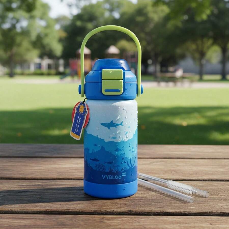 TendenciaVybloojug Vaso Térmico Botella Deportiva Para Niños 12oz Serie Wonder Cup Mundo SubmarinoCalidad premium - 1 - Ver 1