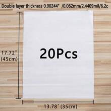 sealsuer 20pcs Frosted Transparent Zipper Bags, PE Self-Sealing Bags For Clothing Storage And Packaging, With Pull Cord Zipper Seal, Clear PVC Garment Organizer Bags, Waterproof Zipper Lingerie Storage Bags, Suitable For Back To School Season Drawer Wardrobe Organization, Closet Storage, Quilted Bags, Under Bed Storage Boxes, Divider Bags Garment Bag Waterproof Bag Clothes Organizer Clothes Storage Clothes Bag Packing Cubes Travel Essentials Travel Organizer - Clear - View 15
