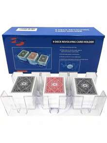 EstiloTendenciaYuanhe Bandeja Giratoria Para Cartas De 9 Barajas, Soporte Para CartasCalidad PremiumVersióN Mejorada - 1 - Ver 1