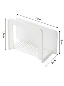 1/2 piezas Soporte para router, Estante de almacenamiento WiFi, Soporte de montaje, Soporte de montaje en pared. Caja de almacenamiento sin agujeros para decodificador. Suministros para el hogar - Multicolor - Ver 11