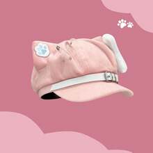 Handmade Cat Claw & Wing Beret Hat, Octagonal Cap, Alternative Subculture Cute Niche Fashion, Versatile Artist Painter Cap Baseball Hat, Suitable For Daily Cosplay Outfits And Styling - Multicolor - View 11