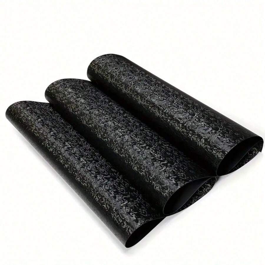 1pc Car Personalized Ghost Black Wrap Film, High-End Personalized Matte Black Car Wrap Film, Personalized Universe Ghost Black Car And Motorcycle Sticker, Waterproof, Scratch-Resistant, Breathable, Rearview Mirror - Universal Car Wrap Film - One Size - View 1