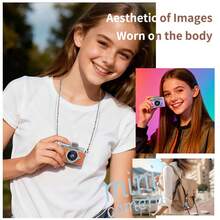 1.47" Flip Screen Retro CCD Mini Digital Camera, High Definition Ultra-Compact Camcorder - Multicolor - View 10