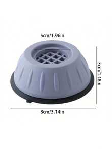Anti-Shock & Noise Reduction Washing Machine Support Pads, Noise Cancelling Anti-Slip Anti-Vibration Rubber Washing Machine Feet Pads, Anti-Displacement Washing Machine Shock Absorber Pads, Washing Machine Stabilizer - Multicolor - View 8