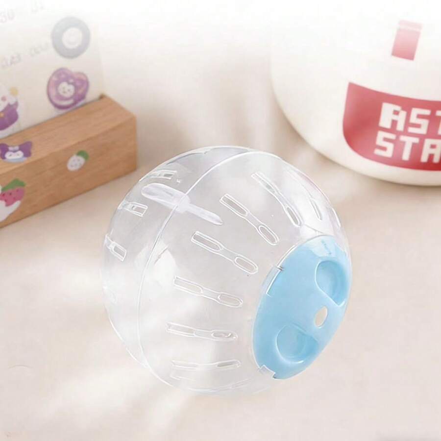 Gold Bear Themed Hamster Exercise Ball, Smooth Rolling, Silent & Transparent, Outdoor Hamster Running Ball, Pet Supplies