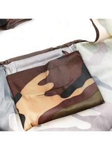 Estiloallydrew Bolsa Grande Plegable De Nailon Reutilizable Para Comestibles, CamuflajeVersióN Mejorada - Luna y estrellas - Ver 3