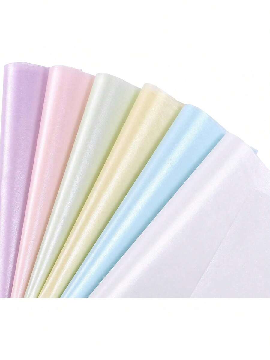 EstiloKesote 60 Hojas Papel de Seda multicolor Papel de 6 Colores para Hacer Manualidades Regalo Decorativas (50 x 35 cm)Versión mejorada - 6 colores - Ver 1
