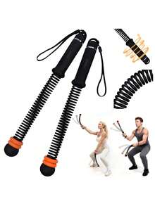 Silent Ropeless Battle Rope With Adjustable Weights - Apartment Friendly Home Gym Equipment For Full Body, Arm & Core Workout Without Noise - Svart - Visa 1