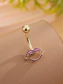 1 chiếc khuyên rốn bằng thép không gỉ đính đá Rhinestone, trang sức xỏ khuyên phong cách Châu Âu dành cho nữ để đeo hàng ngày và làm quà tặng mùa hè - Bạc - Xem 7