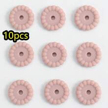 10pcs/Set Silicone Spacer Beads, 12/15mm Round Silicone Loose Beads For DIY Bracelet Necklace Jewelry Making - Disc - View 28