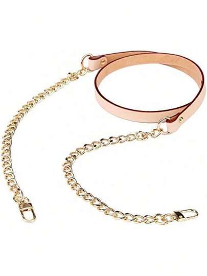 Estilo119Cm 46.8Inch Monedero Correa De Cadena Bolsa De Hombro Correa De Cuero Con Ganchos Giratorios De Metal Para Mujeres Y Artesanos, Herramientas Para Elaborar BisuteríA, AccesorioVersióN Mejorada