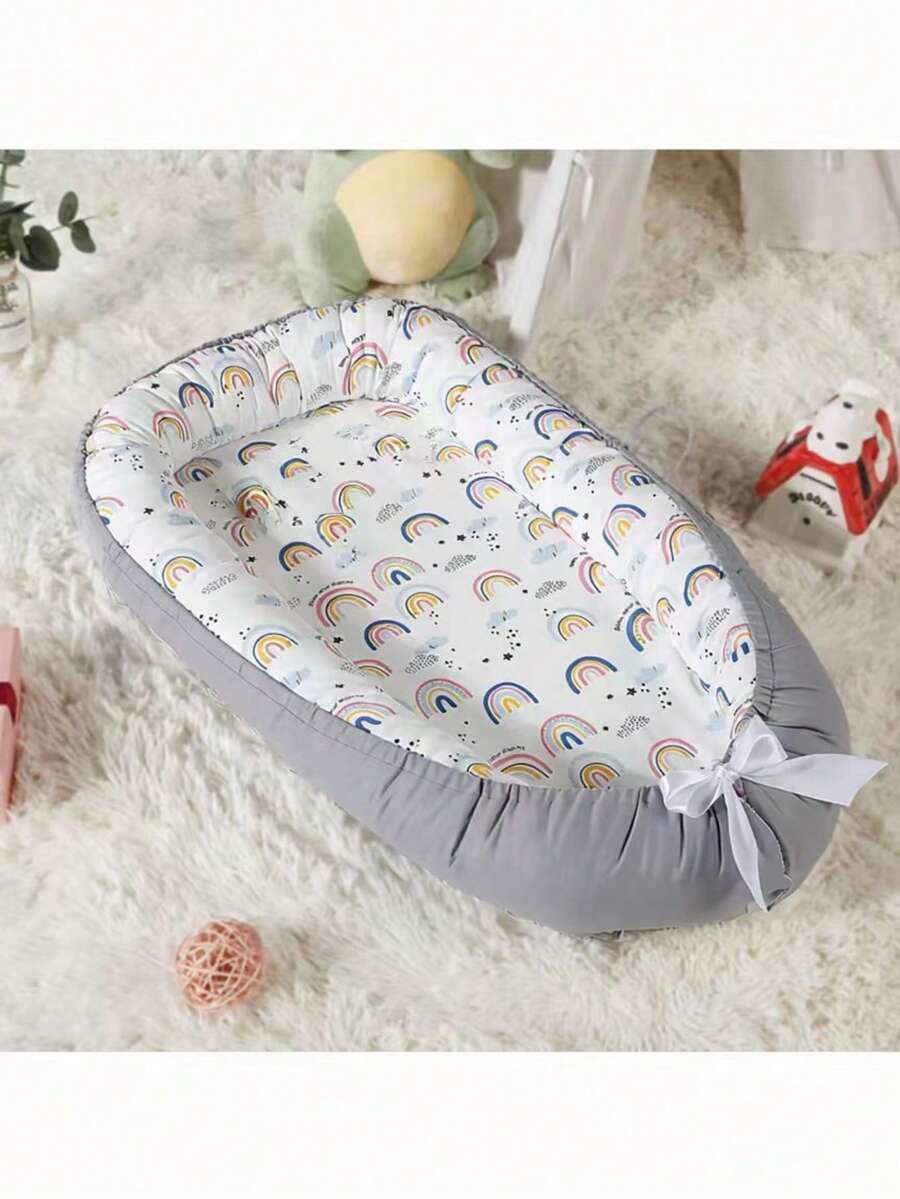 1 st hopfällbar och tvättbar spjälsängsunderlägg, lämplig för 0-1-åriga resesängar