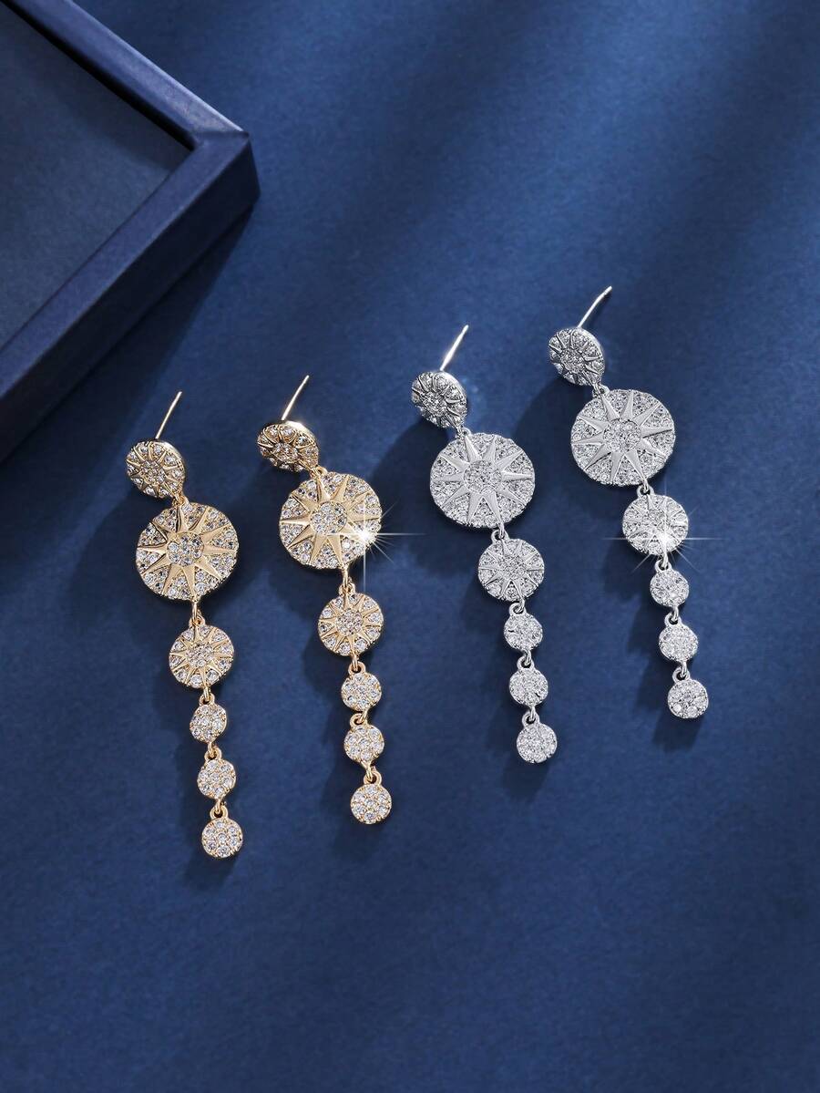 1 对创意蛇形耳环，时尚简约设计潮流耳饰，适合女性派对和日常佩戴 - 耳環 - 查看 1