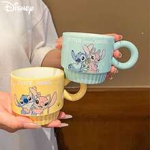 Disney Official Authentic New Stitch Ceramic Stacked Single Cup Birthday Gift Water Cup High Beauty Makeup For Girls Home Companion Gift - Multicolor - View 3