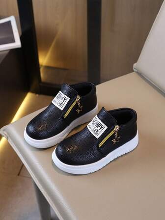 2026 Spring Comfortable Casual Flat Children Shoes, Non-Slip Boys Loafers Outdoor Student Shoes