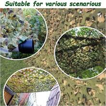1 pièce Filet de camouflage, léger et durable, filet pare-soleil, convient pour la cour, le jardin, la décoration extérieure, la chasse en jungle, le tir de dissimulation, le camping, la photographie et autres occasions. - camouflage jungle - Voir 6