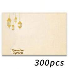 Jogo americano com 4 peças com tema de Ramadã, apresentando estampas minimalistas de lua crescente e lanterna com detalhes de estrelas, ideais para encontros, refeições e decoração de festas. Tamanho: 30x45cm. Perfeito para decoração de casa, decoração de mesa de festas, decoração de estilo campestre, decoração rústica, material lavável e durável. - Multicolorido - Ver 23