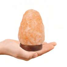 Himalayan Salt Lamp, 8-Color Changing, Colorful Mineral Night Light, Creative Warm Bedside Decor Lamp, Natural Crystal Salt Rock Lamp, Valentine's Day/Birthday Gift, Home Decor - Hand-Carved, LED Bulb And Genuine Rubber Wood Base, Creates A Relaxing Ambiance - Multicolor - View 10