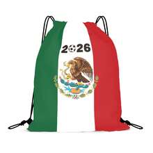 Suministros para fanáticos de México, juego de funda para coche con bandera, funda para espejo de coche, bufanda, suministros para fanáticos de la Copa Mundial 2026 de EE. UU., Canadá y México - Gran bandera - Ver 8