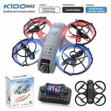 TOKQI 2026新款发光悬停双摄像头无人机，FPV屏幕传输遥控，一键360°特技翻转，电子稳定双镜头，无头模式多功能四轴飞行器，青少年理想礼物