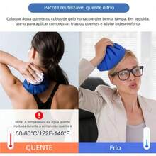 Waterproof Flexible Ice Pack Orthopedic Compress 15CM - Màu xanh đậm - Xem 3
