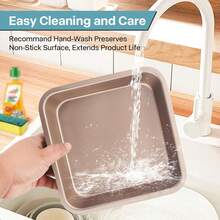 Tendencia8  1 Molde Rectangular Para Pasteles Bandejas Para HornoCalidad premium - Dorado - Ver 9