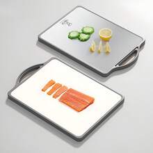 TendenciaTabla De Cocina Aceros Inoxidables Antibacteriano Dos Caras Geométrico PlateadoCalidad premium - 1 - Ver 9