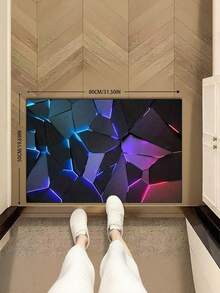 Geometric Optical Illusion Rug For Home, Living Room, Bedroom, Sofa, Coffee Table, Gaming Room Decor, Decorative Carpet, Washable Carpet - Multicolor - View 13