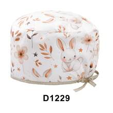 1 pieza Gorra ajustable y lavable de poliéster con estampado de animal de dibujos animados, unisex, para todas las estaciones - Blanco - Ver 32