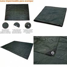 XISH  Basics - Lona Impermeable para Acampar Verde Oscuro - Verde oscuro - Ver 6