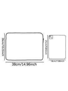 Cat Pattern Printing Laptop Bag, Computer Cloth Cover Accessories, Soft Laptop Bag, Soft Laptop Cover, Laptop Cover, Tablet Cover, Leather Bag, Laptop Zipper, Computer Cover, School Business Office - Multicolor - View 5