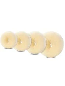 4/13件套甜甜圈发髻制作套装，包含10个发夹和4/3个发髻制作器（1个小号、1个中号、1个大号、1个特大号），黑色/米色/棕色，适合3种发型