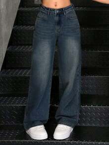 Women Jeans - Navy Blue - View 3