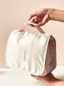 1pc Multi-Functional Travel Toiletry Bag, Hanging Makeup Organizer Pouch, Large Capacity, Portable, Waterproof Cosmetic Brush Storage, Unisex - Multicolor - View 4