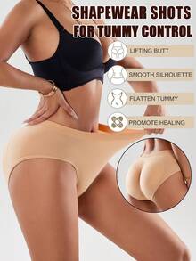 3-Piece Set Women's Butt-Lifting Panties Padded Breathable Shaping Panties Soft Comfortable Fabric Sexy Butt-Shaping Wonder Show Off Your Curves Warm Winter Panties Women's Winter Wear - 混合色A - 查看 2