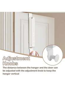 EstiloTendencia2 Unidades Perchero Para Puerta Plegable, Ganchos Para Puerta Colgadores De Ropa, Percha De Viaje PortáTil, Sin Taladrar, Gancho Perchero Para Colgar Toallas, Abrigos, Sombrero Y BatasCalidad PremiumVersióN Mejorada - 1 - Ver 5