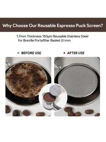 51mm/53mm/58mm Espresso Coffee Tamper, Professional Barista Tamping Tool. With Calibrated Spring, Stainless Steel Design, Adjustable Coffee Distributor, Self-Leveling Coffee Tamper Tool - Black - View 3