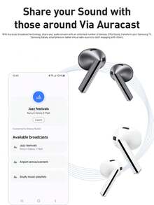 Samsung Galaxy Buds 3 Pro AI True Wireless Bluetooth Earbuds, Noise Cancelling, Sound Optimization, Redesigned Comfort Fit Silver - Silver - View 9