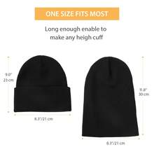 男女通用经典纯色针织帽，休闲百搭保暖滑雪帽，适合秋冬季佩戴