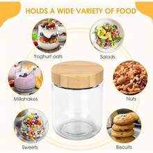 Frascos de Vidrio con Tapa 6 Piezas Frascos Herméticos de Vidrio para Almacenar Tarros de Cristal con Tapa de Rosca Bote de Cristal con Hermetica para Cocina y Despensa 10oz - 10 onzas - Ver 3