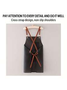 Wasserdichte transparente Schürze mit Tasche, geeignet für Männer und Frauen, zum Abwasch, Küchenarbeit, Laborarbeit, Tierpflege, Gärtnern und Malen usw.