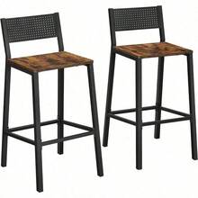 Taburete De Bar, Juego De 2, Taburetes Altos De Cocina, Para Cocina, Comedor, Oficina, Estilo Industrial  | Bancos Altos Para Barra | Sillas Para Comedor | Sillas | Muebles | Bancos Para Barra De Cocina | - 1 - Ver 2