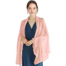 P Pothuiny Women Chiffon Sheer Shawl Wraps For Evening Dresses, 79inchx24inch Lightweight Soft Chiffon Scarfs Wedding Party Bridal,79inchx24inch,BlushPink - 腮紅粉 - 查看 1