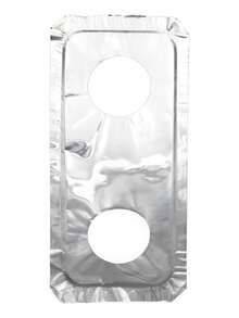 TendenciaCubiertas De Aluminio Protector Para Estufa Rectangular 2 PzCalidad premium - Aluminio - Ver 2